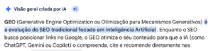 SEO e GEO